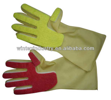 Household Latex Glove With Sponge