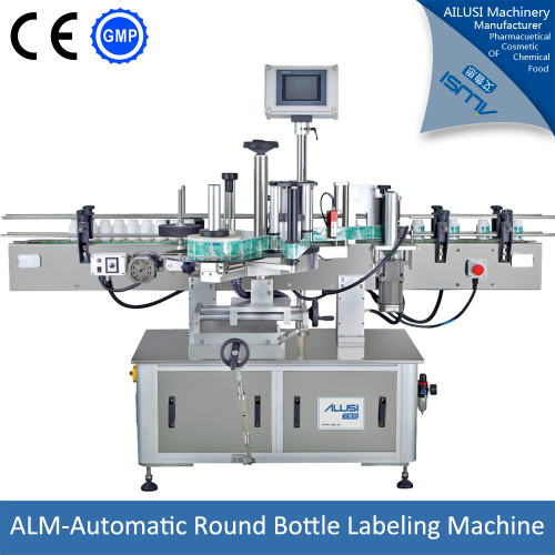 Vertical automatic eye drop bottle sticker labeling machine