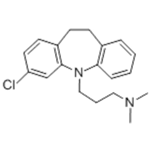 5H-Dibenz [b, f] azepin-5-propanamin, 3-Chlor-10,11-dihydro-N, N-dimethyl-hydrochlorid (1: 1) CAS 303-49-1