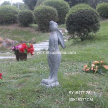 Customized garden decoration rabbit welcome statue