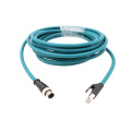 M12 4 pin D codificado al cable RJ45