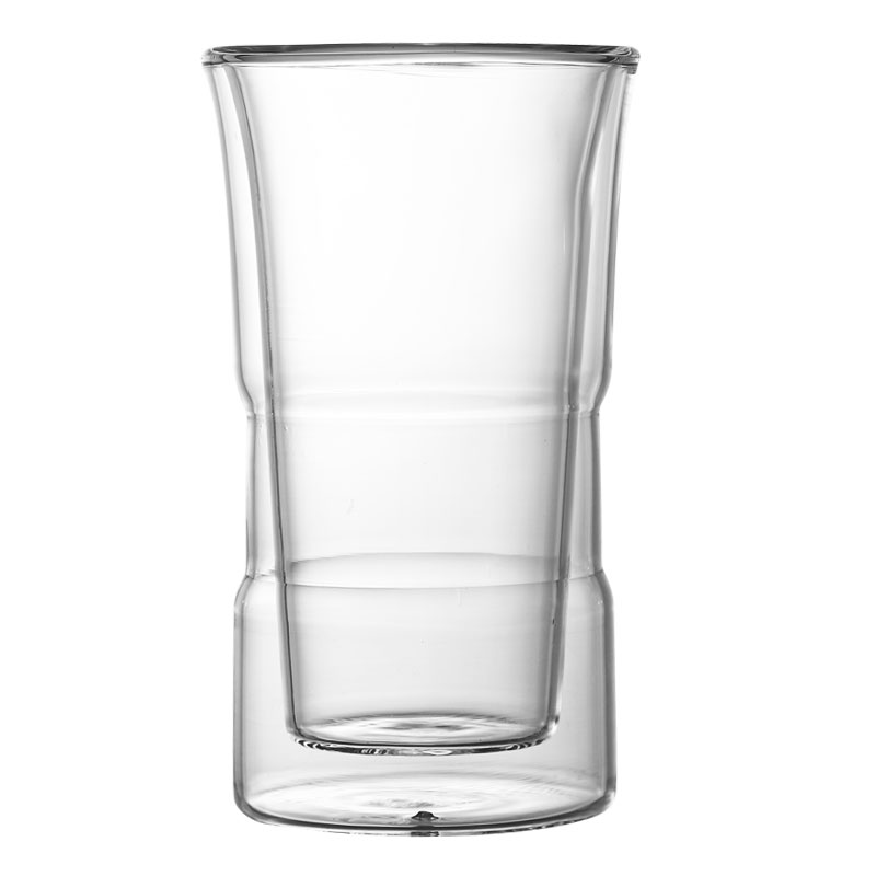 herbruikbare heldere borosilicaatglas drinken koffiekopje geïsoleerde glazen warme drank mokken