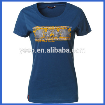 New arrival cotton ladies t-shirt picture print