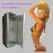 China market!Stand up infrared sun tanning bed with 42pcs UV lamps & CE certificate