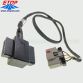 J1962 OBD2 Coverter Cable com APEX 2.8MM Connector