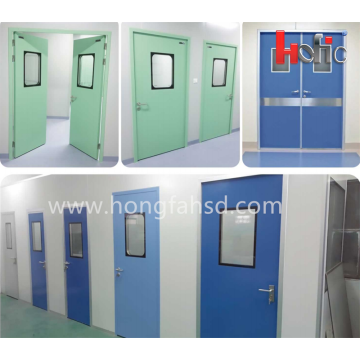 Hermetic airtight operating sliding hospital door