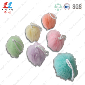 Lantern mesh artificial bath sponge