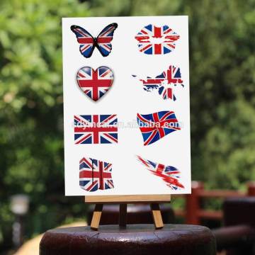 Country flag tattoo stickers supply