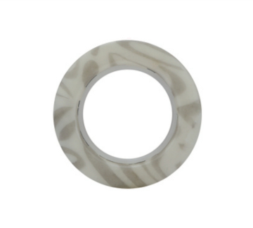 Zebra Pattern Built-in Silencer Ring Curtain Eyelet