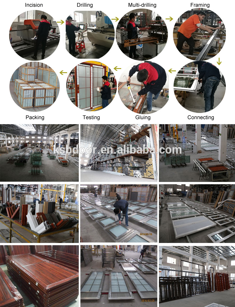 Philippines modern house style wooden grain french casement window aluminium arch windows