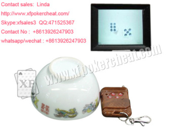 Party Gambling Magic Casino Games Dice Perspective Ceramics Dice Bowl