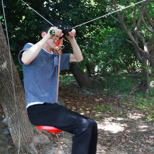 GIBBON 160 Foot Zip Line Kit Tree Swing