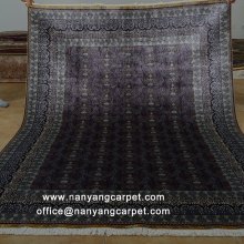 6'x8.5' Hand Knotted Silk Traditional Turkish Carpet