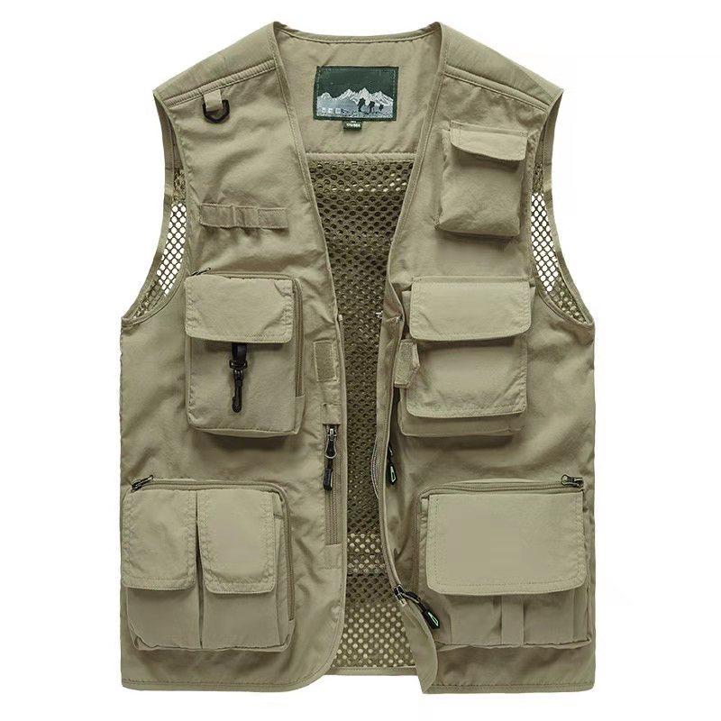 Customized Mens Utility Vest Jacket with Sleeves