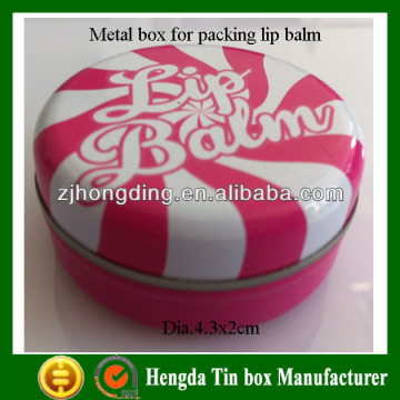 Hot selling Lip blam tin box