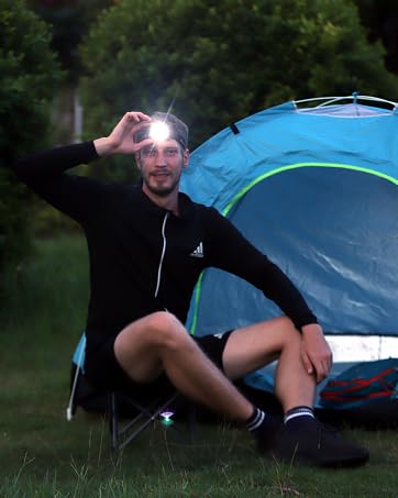 Multifunctional High Lumen Super Bright Motion Sensor USB Rechargeable LED Headlamp for Working Hiking