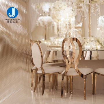 Metal Banquet Chair - Dubai Gold Banquet Chair