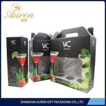 Newest fashion design model of boxes of paper for wines