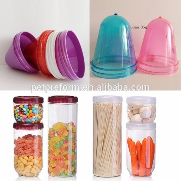 Cheap plastic cookie jars pet preform