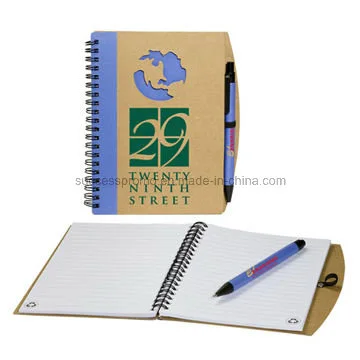 Promotional Eco Gift Recycled Paper Spiral Coil Notebook