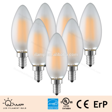 4W Chandelier filament led e14 bulb ,e14 sapphire LED bulb,led lamp e12 filament