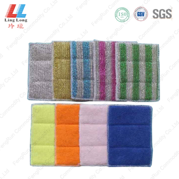 Colorful silver cleaning washing pad