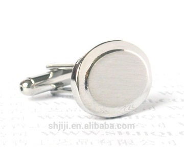 Silver Brass Metal Cufflinks