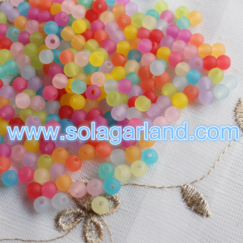 Jewelry Making Fabric Round Beads