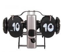 Metal Hi-Hop Dog Table Flip Clock