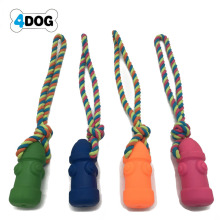 Brinquedos para cães barulhentos com corda