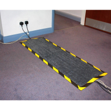 Cable Safety Mat: Carpet and Rubber Cord Cover Mat for Overfloor Protection