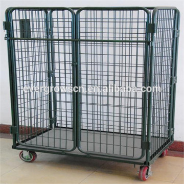 wire mesh roller basket with wheels