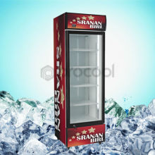 supermarket commercial display beverage cooler