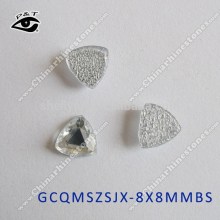 8x8mm Triangle Shape Faceted Epoxy Rhinestone Hot fix Epoxy Stone