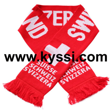 Switzerland National Flag Football Scarf