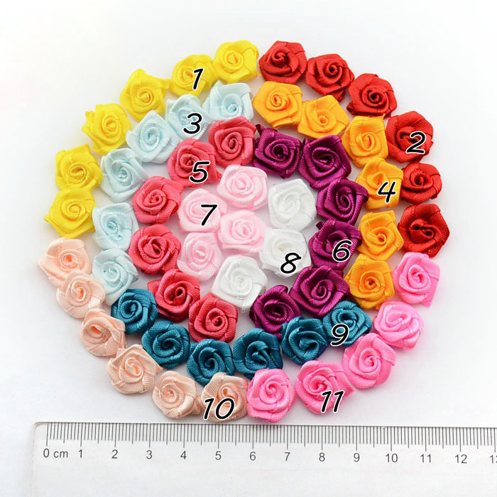 High quality Colorful mini satin bow 