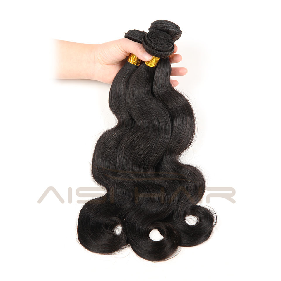 Aisi Hair Cheap Body Wave Hair Supplies 20 inch Single Donor Brazilian Hair Weave 3 Bundles