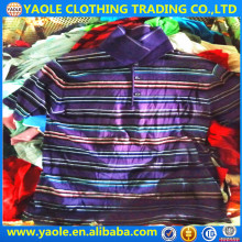 all kinds of men T-shirt baled of used clothes