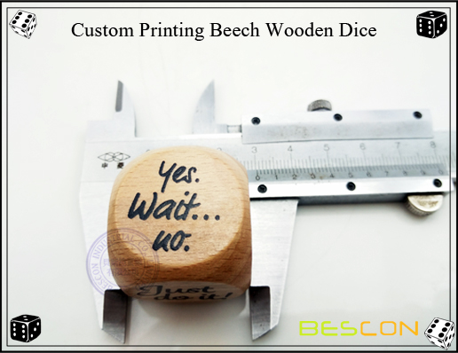 Custom Printing Beech Wooden Dice-3