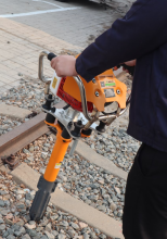 Lightweight Impact Rail Tamper for Railroad Ballast Tamping Work Track Maintenance
