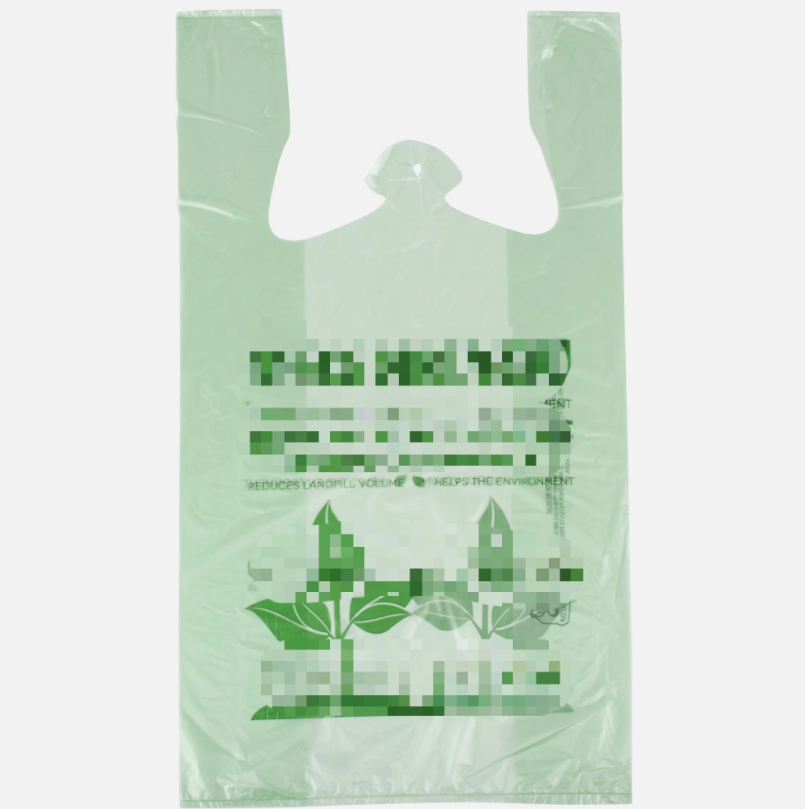 Plastic shopping bags for publicity