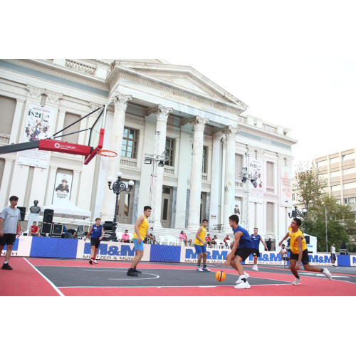 Lantai lapangan basket halaman belakang 20x20 kaki diy