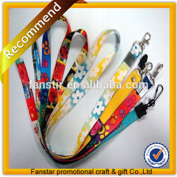 2015 Factory OEM heat transfer printed lanyard crimps