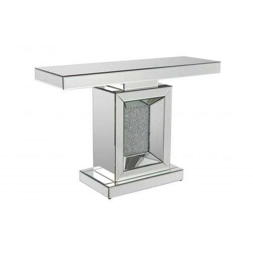 Mirorement Crystal Console Glass Silver