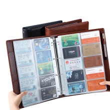Custom Leather Binder Business Card Organizer