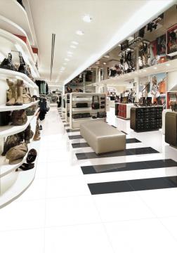 Super White Glossy Porcelain Floor Tile