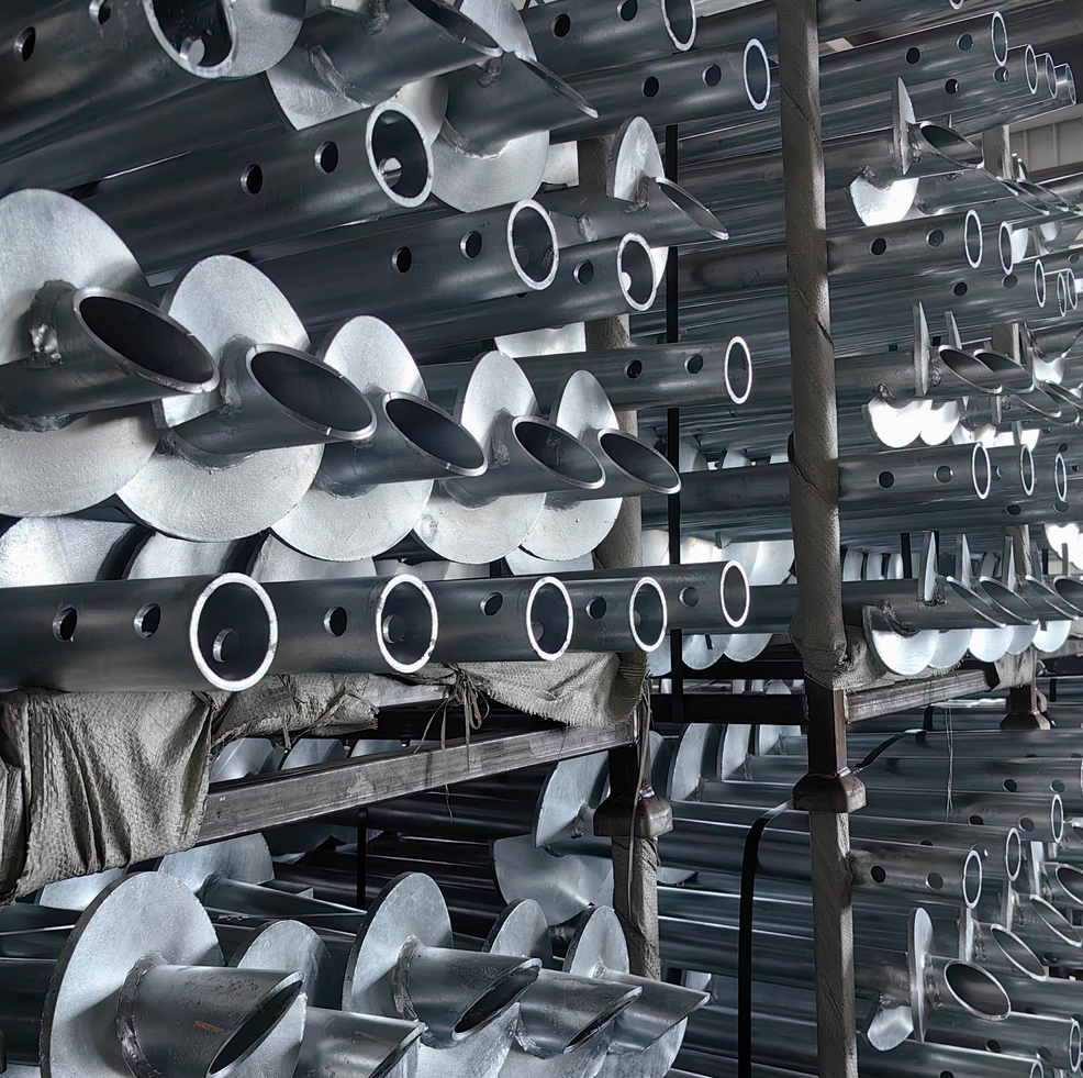 Pilotes Helicoidales Para Soportes Para Tuberías