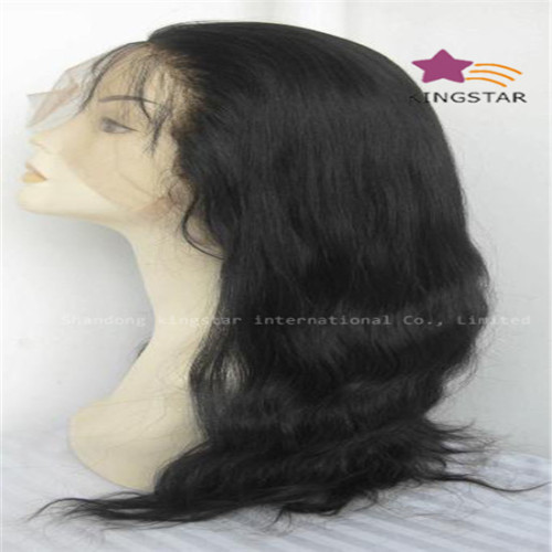 100% Human Hair Kinky Straight Full Lace Wigs (kshflw023)