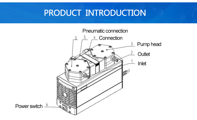 Laboratory Chemical Vacuum Diaphragm Membrane Vacuum Pump