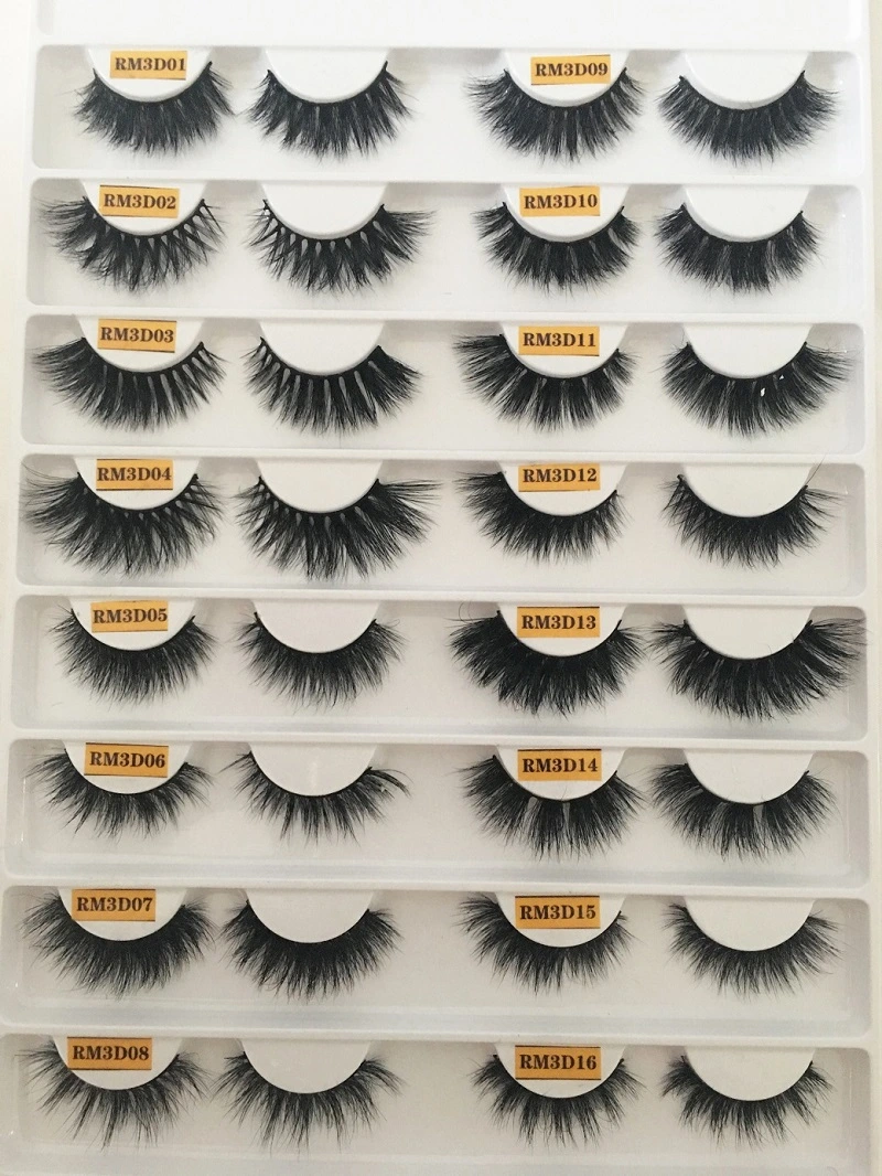 3D Layered Cheap Mink Eyelashes with Free Cruety